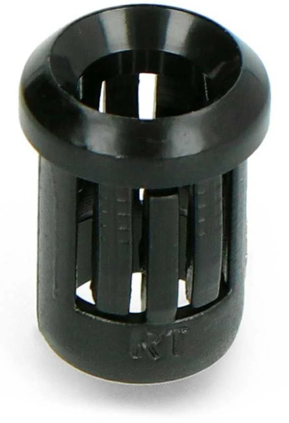Juodas nailoninis 5mm LED laikiklis