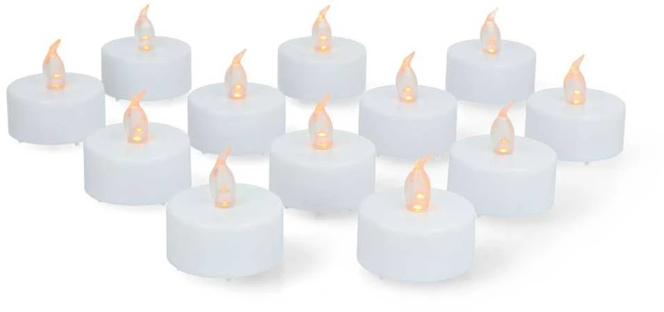 LED arbatinės žvakelės, 12 vienetų rinkinys