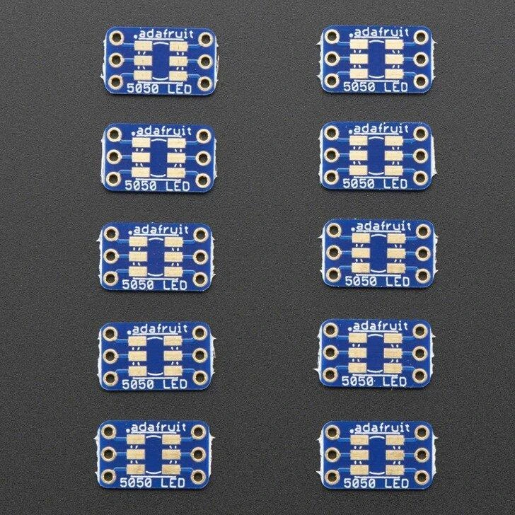 Adafruit 5050 LED adapterio plokštės, 10 vienetų
