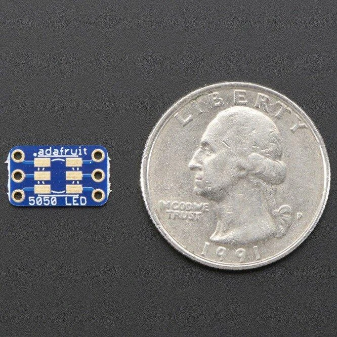 LED diodų maketavimo plokštė SMD 5050, 10vnt., Adafruit 1762