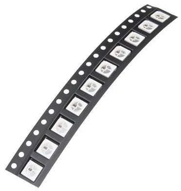 WS2812B LED diodai tiekimo juostoje