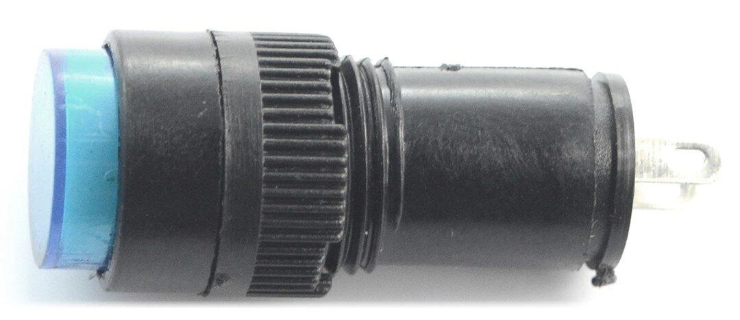 Oem LED indikatorius 12V DC - 12mm - mėlynas