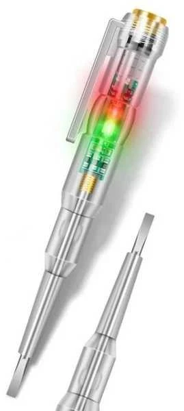 Oem LED įtampos testeris 140mm - 12-240V - Srovės testeris -