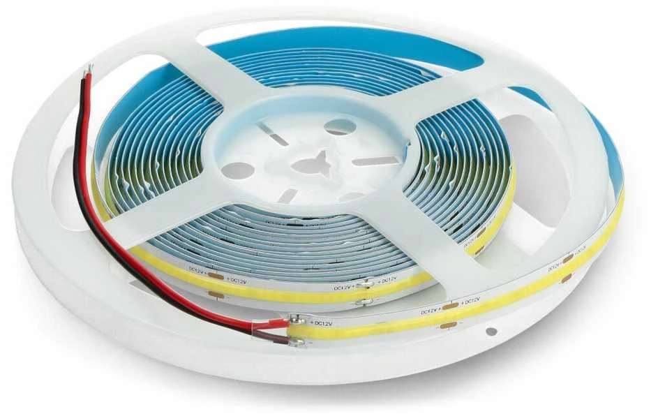 Oem LED juosta COB 24V IP20 10W / m 384 diodai / m - šilta balta spalva - 5m