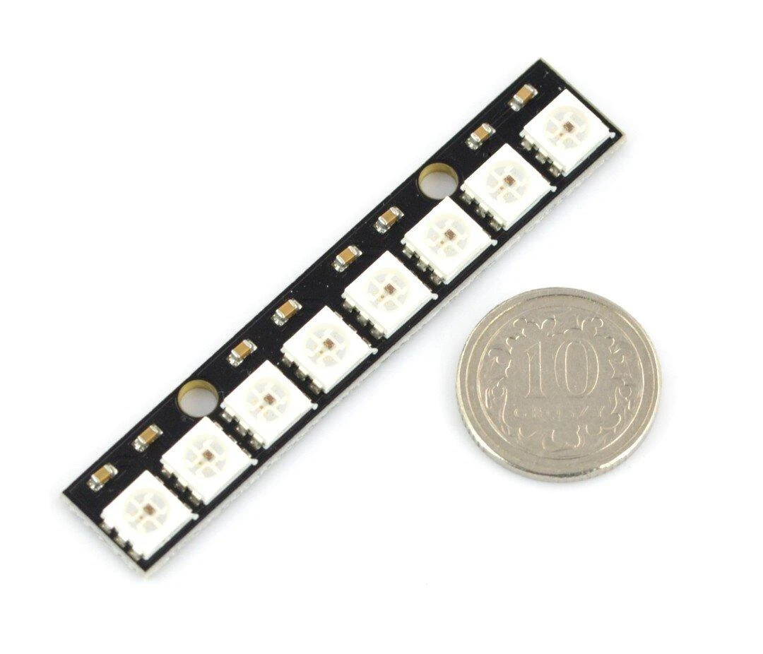Oem LED juosta RGB WS2812 5050 x 8 LED - 53mm