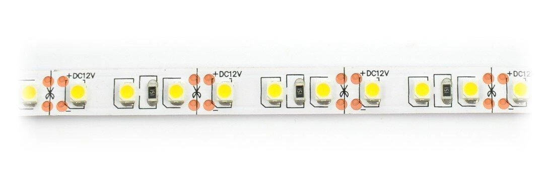Oem LED juosta SMD3528 IP20 9.6W, 120 diodų / m, 8mm, šilta spalva - 5m