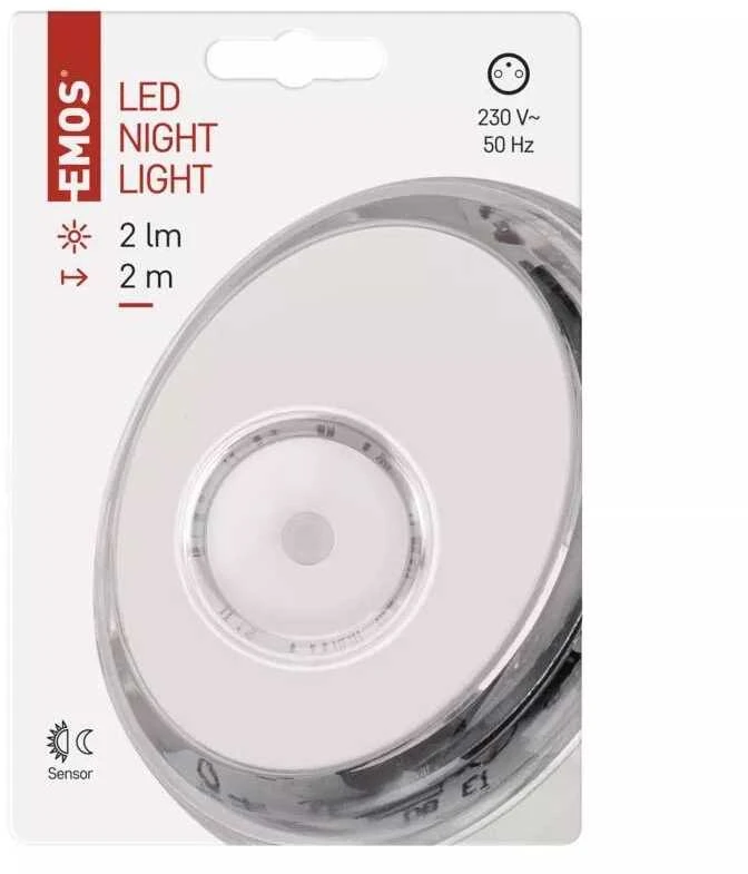 LED naktinė lemputė P3306, 230V AC, su optiniu jutikliu, EMOS