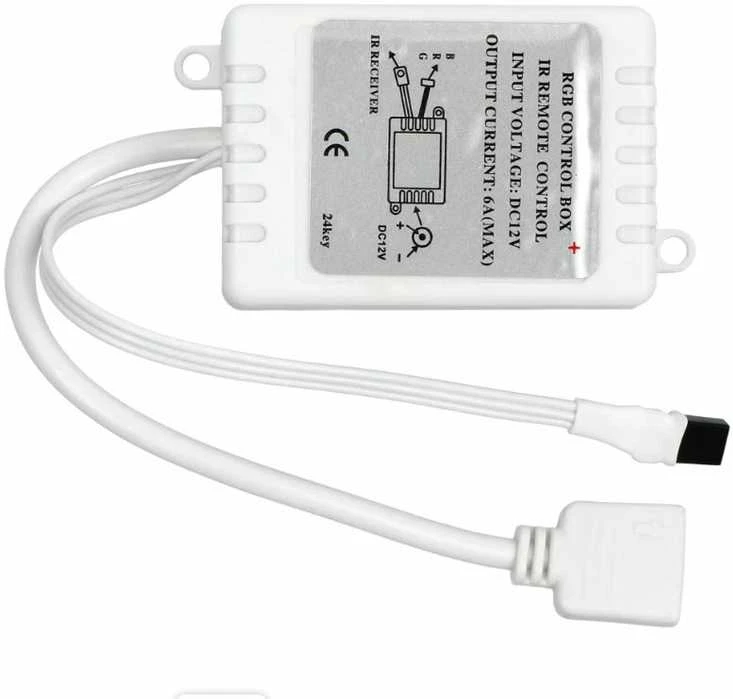 Blow Oem LED RGB juostos valdiklis su IR nuotolinio valdymo pulteliu - 24 mygtukai