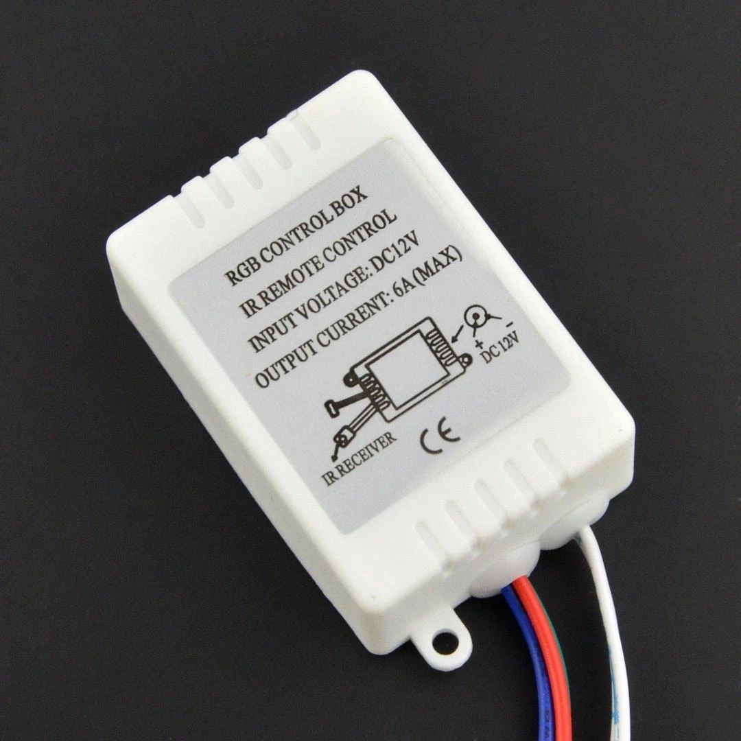 RGB LED valdiklio blokas su technine informacija
