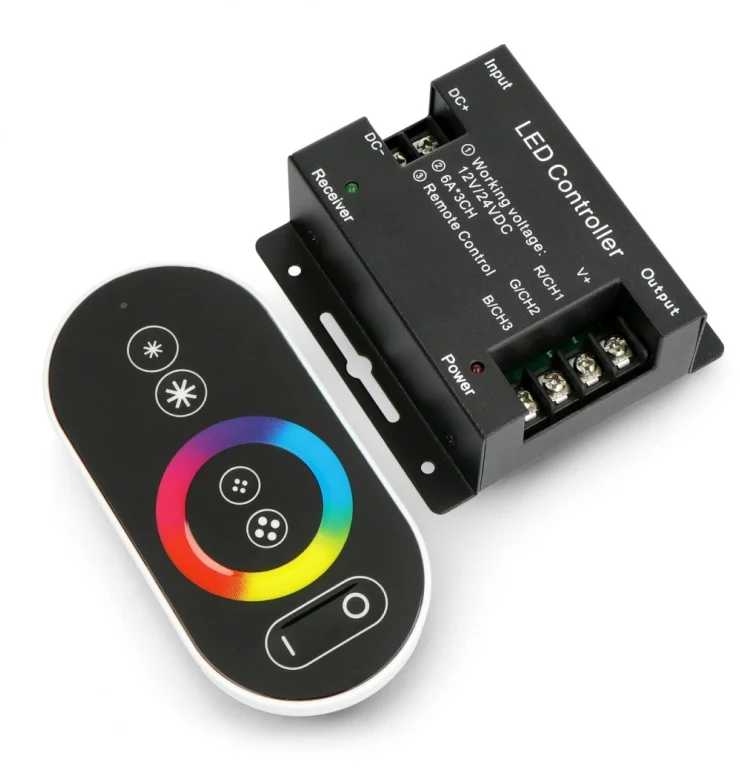 Blow Oem LED RGB juostos valdiklis su RF jutikliniu nuotolinio valdymo pultu