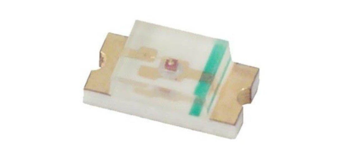 SMD0603 LED diodas su matomais kontaktais