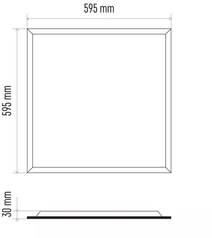LED šviesos panelė LEXXO 34W, 60x60cm, 4200lm, neutraliai balta 4000K, EMOS