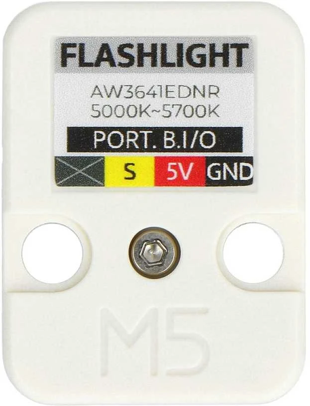 M5Stack LED žibintuvėlio modulis su jungties schema