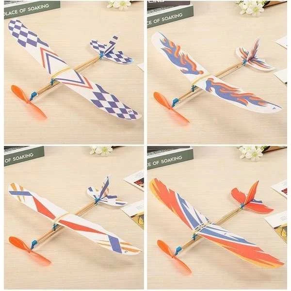 Oem Lėktuvo modelis su gumine pavara 410mm - Lėktuvas vaikams - guminis