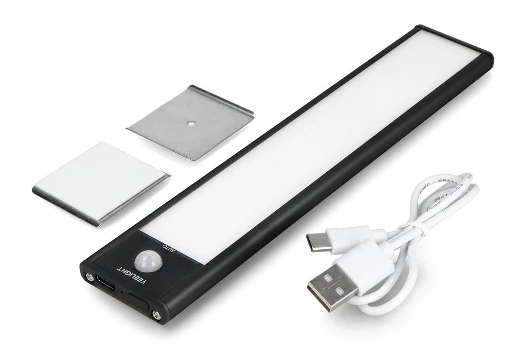 Yeelight Motion sensor spintos šviesa YLCG002 100 lm 1.8 W 2700 K Juodas 20cm ilgis 5 V