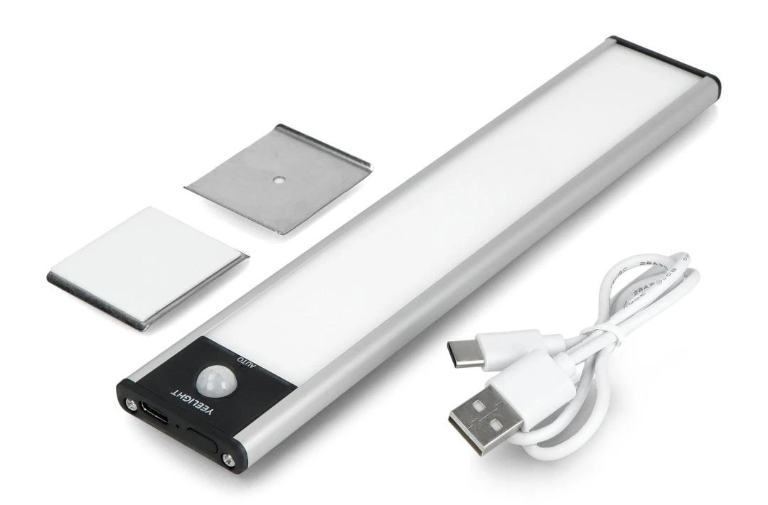 Yeelight judesio jutiklio spintos šviesa YLCG002 100 lm 1,8 W 2700 K Sidabras 20 cm ilgis 5 V