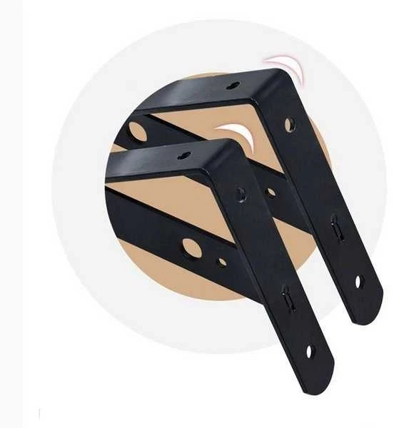 Oem Lentynos atrama 300x185mm - juoda - metalinė Atrama - Rankena
