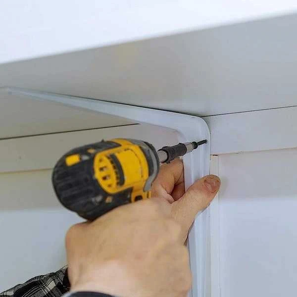 Oem Lentynos atrama - balta - 300x350 mm - plieno kampas