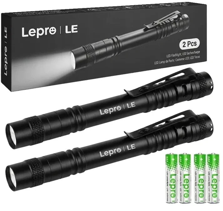 LEPRO 120023-2 Flashlight, 2-pack