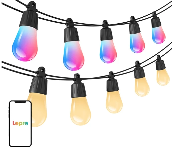 LEPRO ZB1-15 „Wi-Fi“ girliandos, 15 m