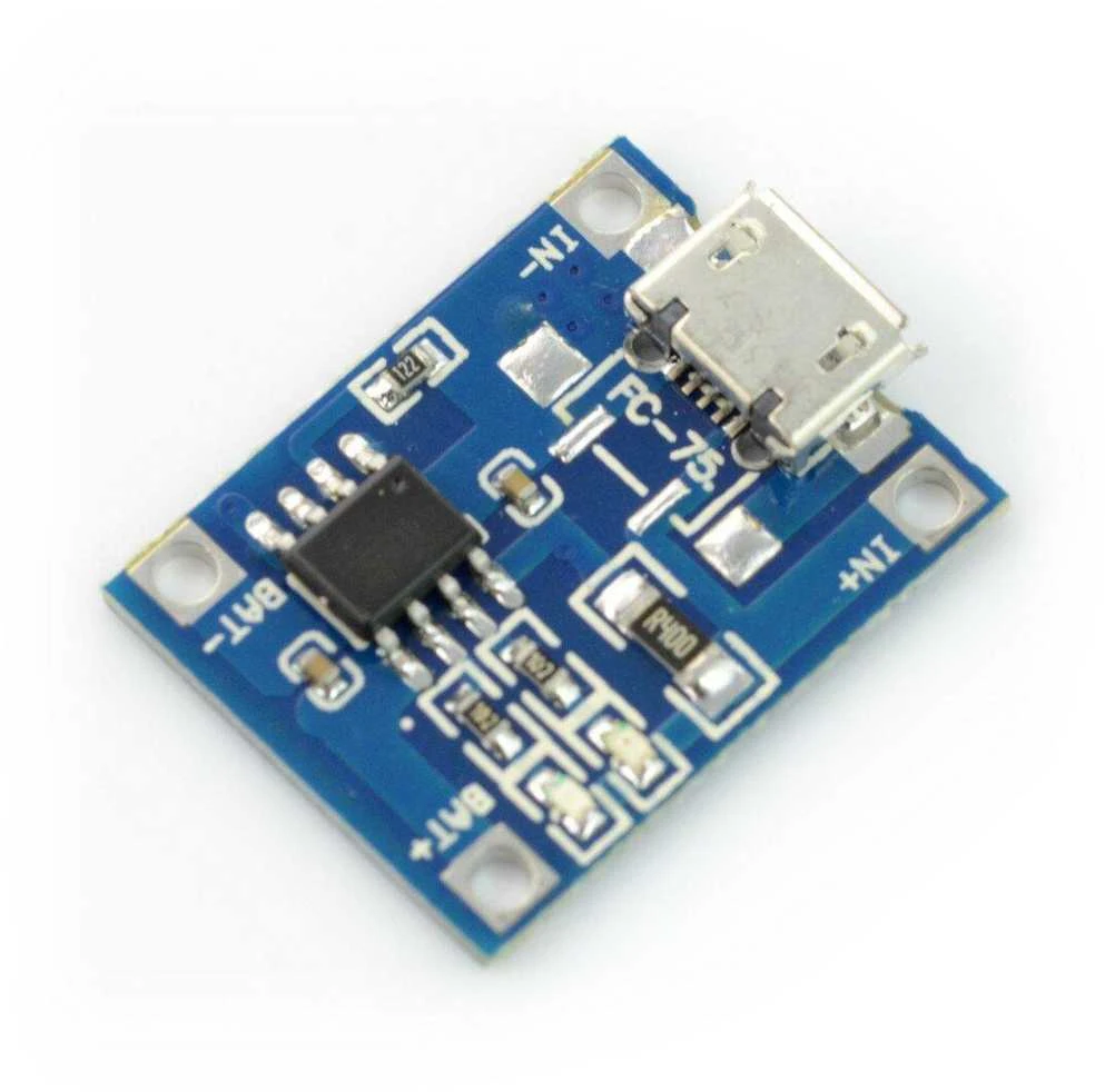 TP4056 įkrovimo modulis su microUSB