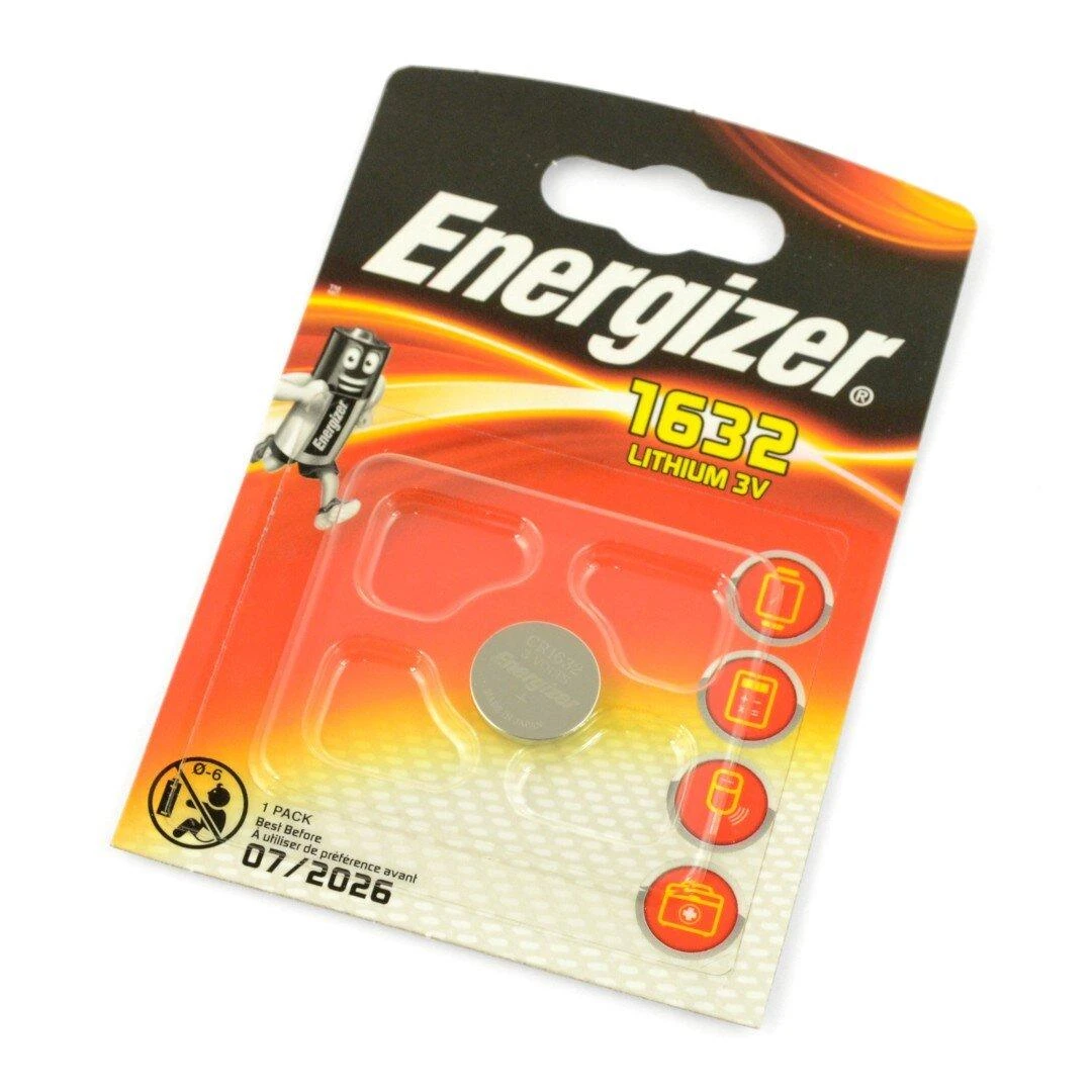 Energizer CR1632 3V baterija pakuoteje