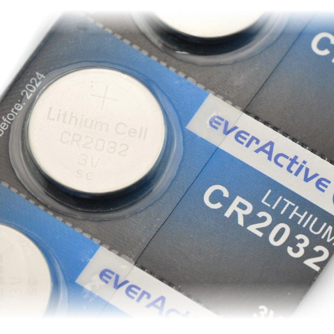 CR2032 everActive elementai pakuotėje
