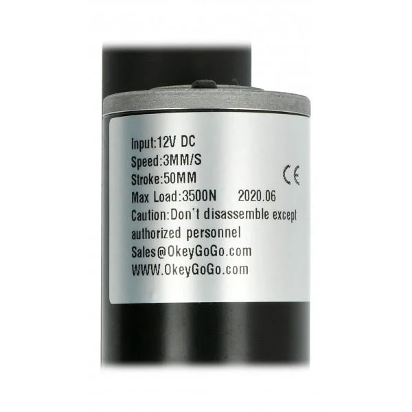 Oem Linijinė pavara su potenciometru LA-T5 3500N 3mm/s 12V - cilindro eiga 5cm