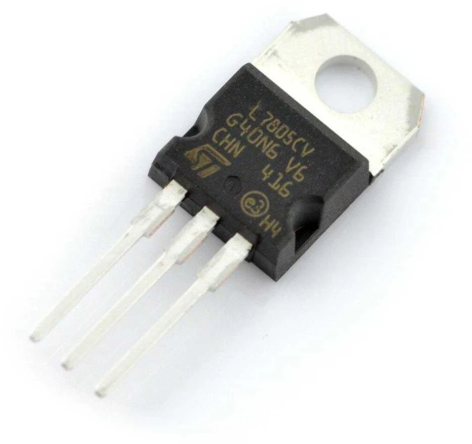 L7805CV įtampos reguliatorius TO-220 korpusu