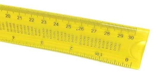 Oem Liniuotė su daugybos lentele 30cm 12 colių - spalvų derinys