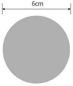 Oem Lipni lipnia juosta tvirtinimui - 50 mm apskritimas - baltas - 5 vnt - lipni juosta
