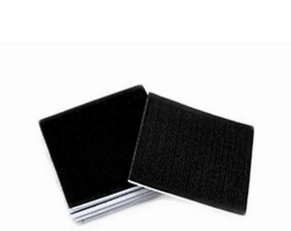 Oem Lipni Velcro tvirtinimui 50x50mm - juoda - 5 vnt - lipni juosta