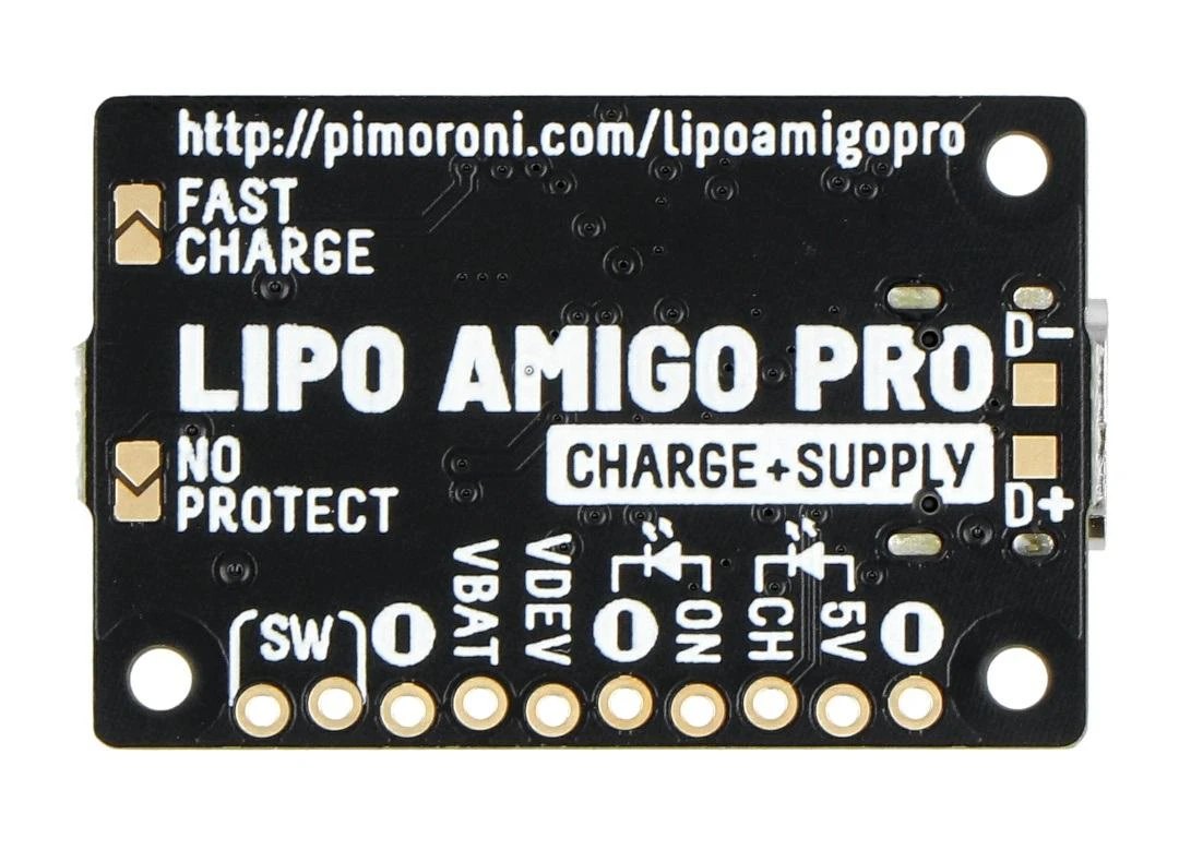 LiPo Amigo PRO įkrovimo modulis viršuje