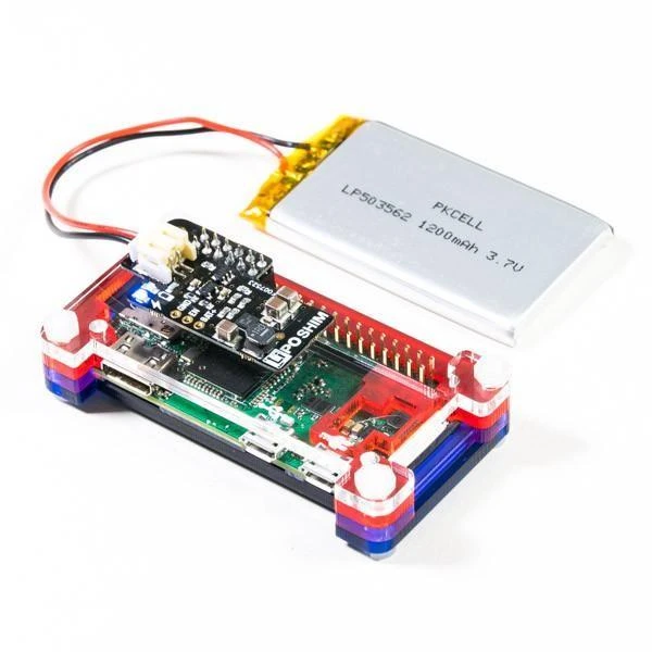 Raspberry Pi LiPo SHIM maitinimo modulis su baterija