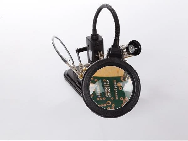 Blow Oem Litavimo Laikiklis su LED Lempa ir Lupa ZD-10Y