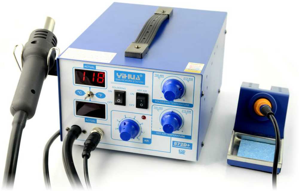 Oem Litavimo stotelė 2in1 Yihua 872D+ su karštu oru Hotair 700W