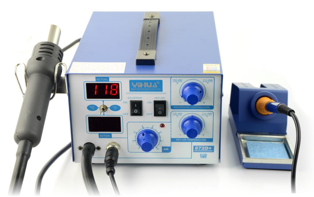 Oem Litavimo stotelė 2in1 Yihua 872D+ su karštu oru Hotair 700W