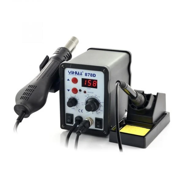 Litavimo stotelė 2in1 Yihua 878D su karštu oru Hotair 700W