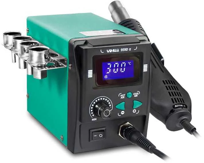 Litavimo stotelė Hotair Yihua 959D-II su ventiliatoriumi užpakalyje - 700W