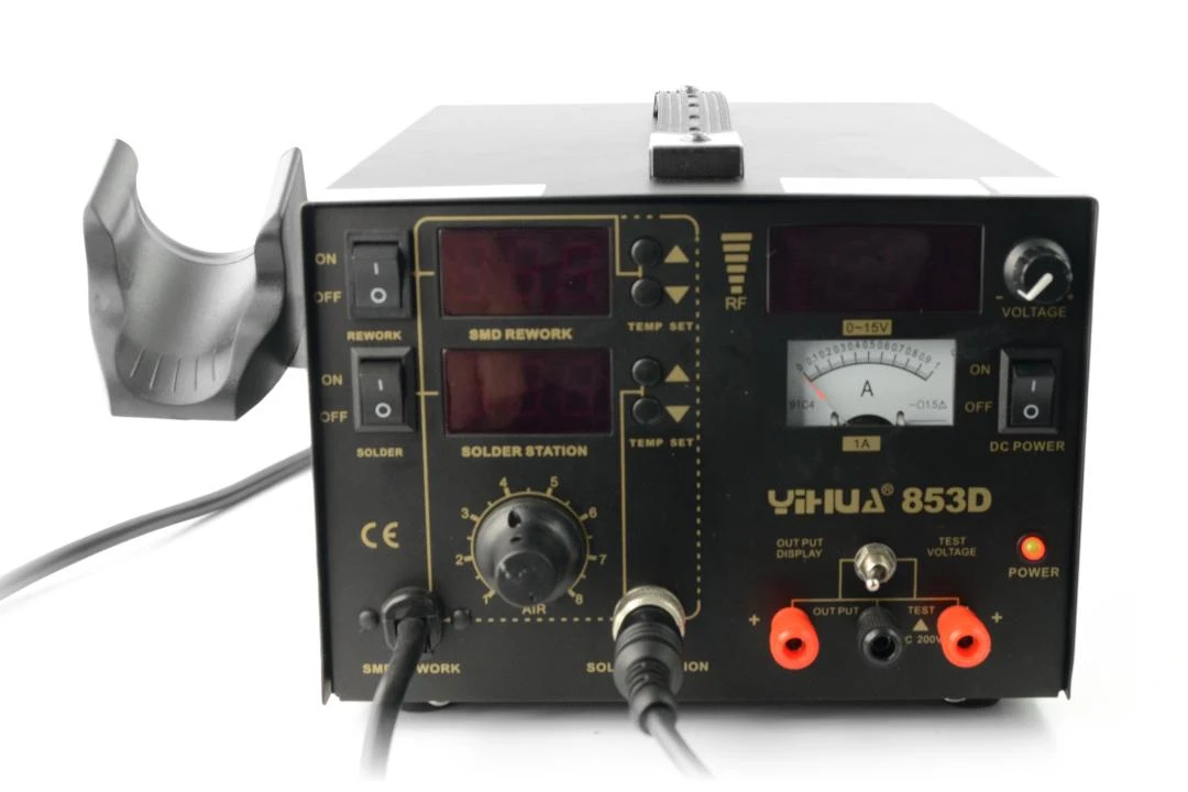 Oem Litavimo stotelė Yihua 853D su karštu oru Hotair 800W