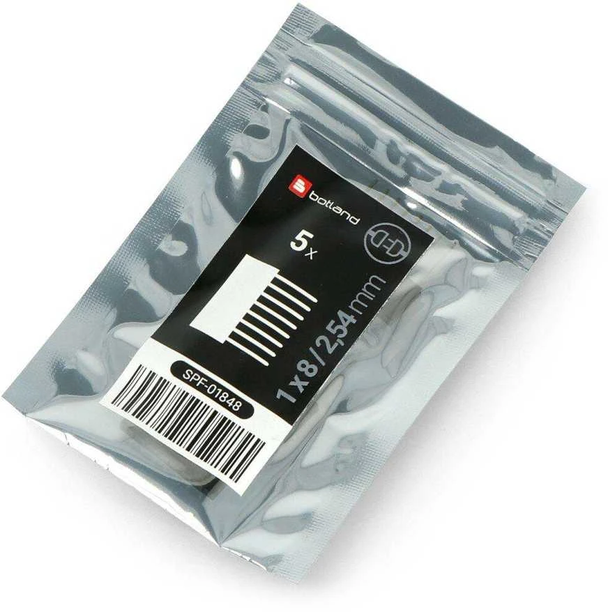 Oem Karpomas lizdas pailgintas 1x8 kaiščių 2.54mm skirtas Arduino