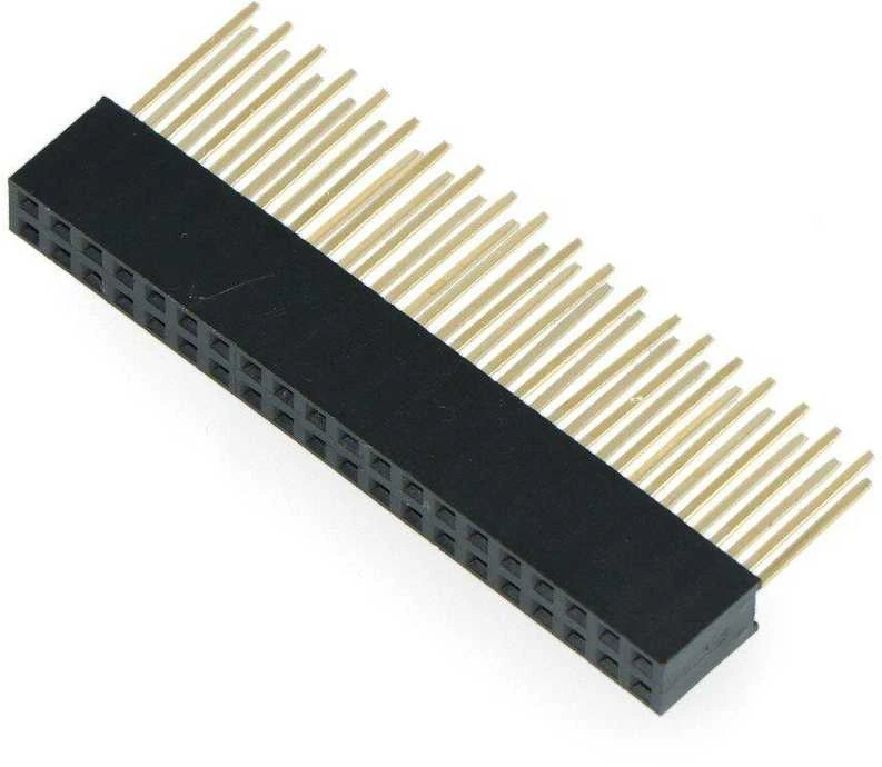 Dviejų eilių GPIO jungties juosta 2x20 kaiščių