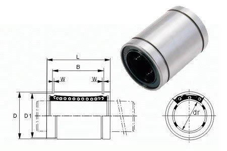 Grąžtas Oem LM12UU 12mm Linijinis Guolis
