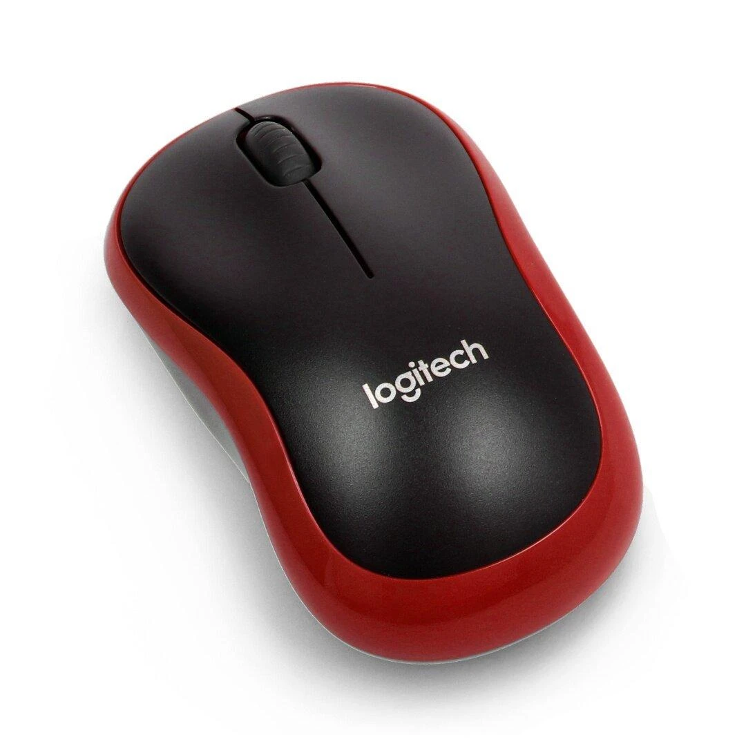 Bevielė pelė Logitech M185. Raudona