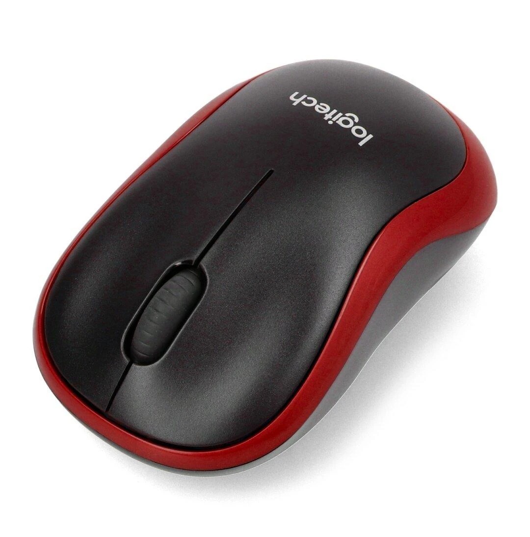 Bevielė pelė Logitech M185. Raudona