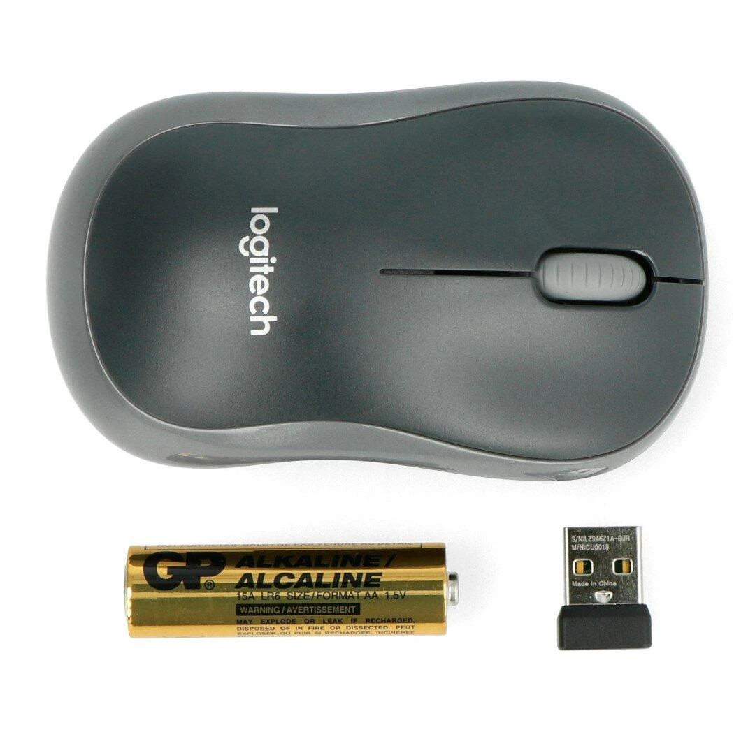 Bevielė pelė Logitech M185 pilka