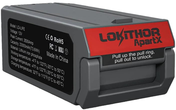 Lokithor ApartX LO-LIFE 2500A 51,2 Wh akumuliatorius