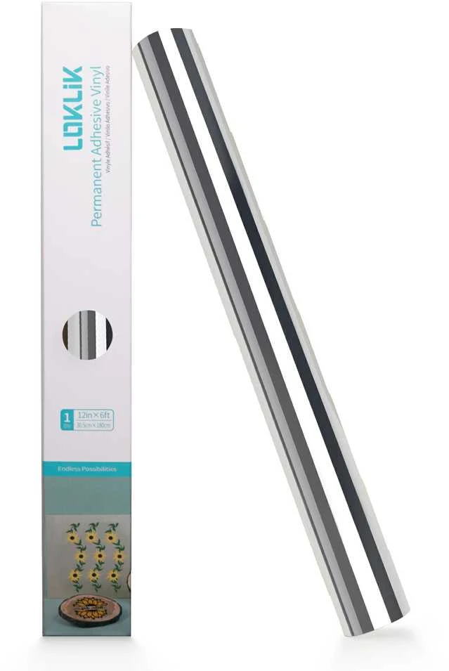 Lipni metalizuota veidrodinė plėvelė LOKLiK PRM-14590, sidabro atspalvio, 30,5 x 180 cm