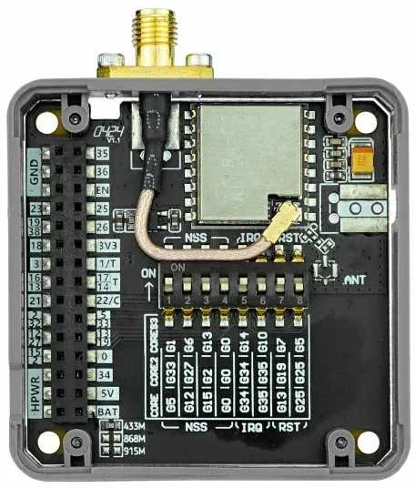 M5Stack LoRa 433MHz modulis, vidinė plokštės schema