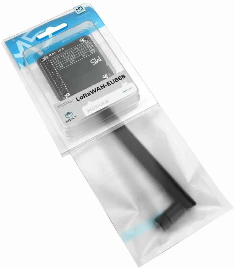 LoRaWAN EU868 modulis – STM32WLE5 – skirtas M5Core kūrimo moduliams – M5Stack M148